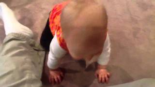 Ava crawling for real.