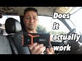 Jump start a car  with a portable jump starter