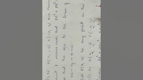 kp sir IB locus ex A II sum 10 -  find locus equation for the given condition