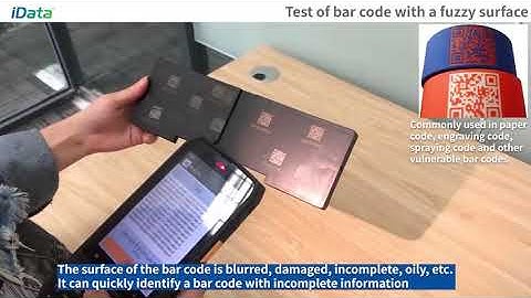 iData 70 Scanning Performance Test