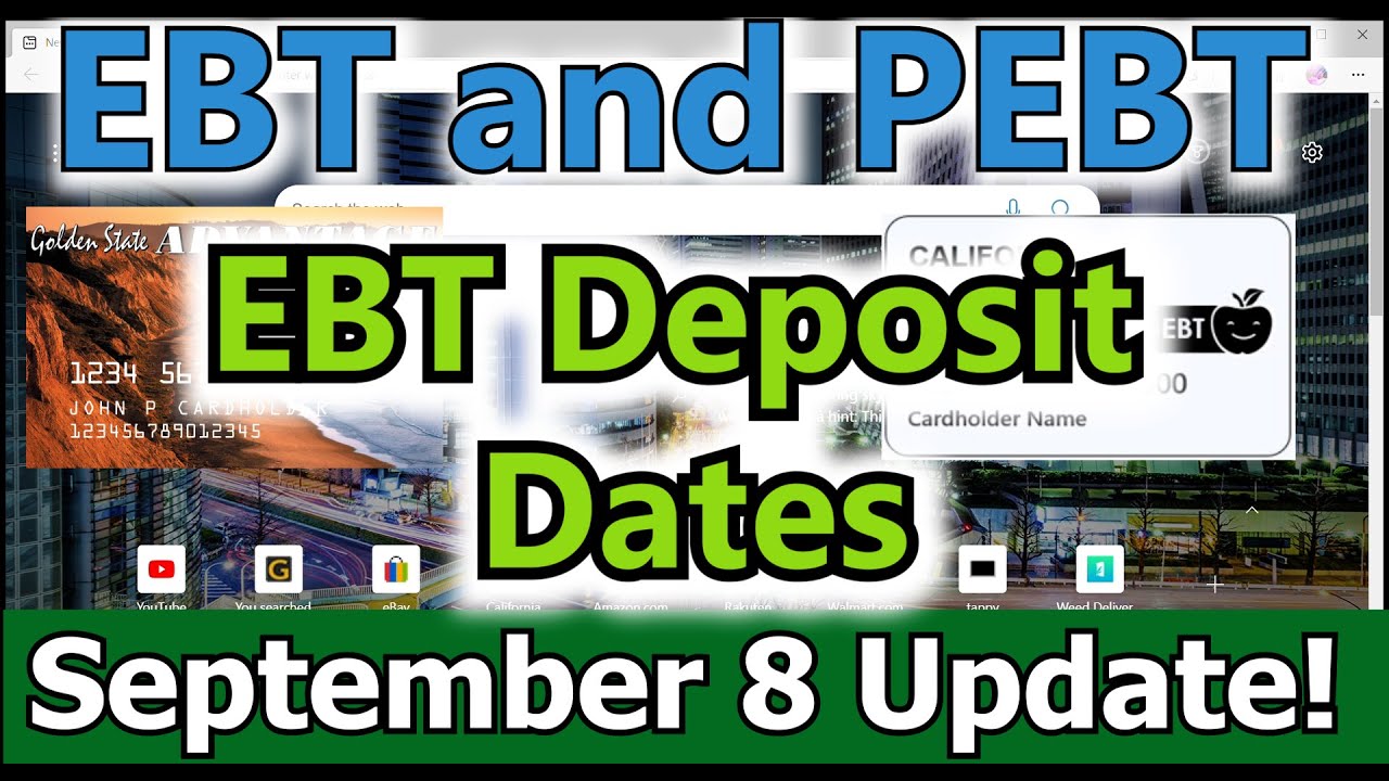 EBT Deposit Dates for September Update! Apply PEBT EBT 375 Food Stamp