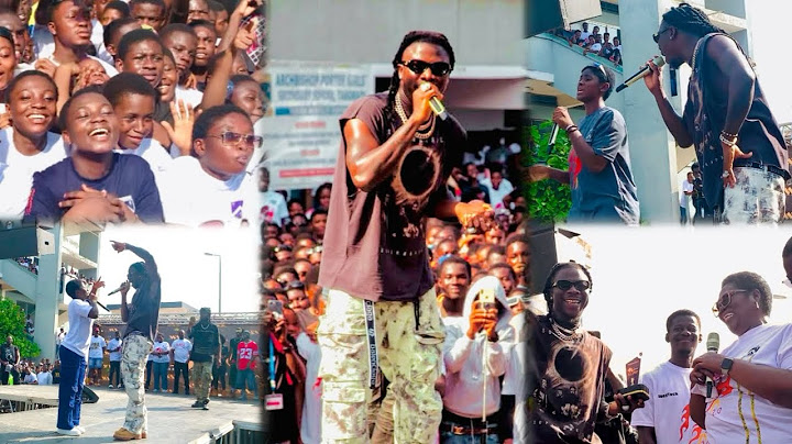 Stonebwoy performance at Archbishop Porter Girl’s Shs  SRC WEEK