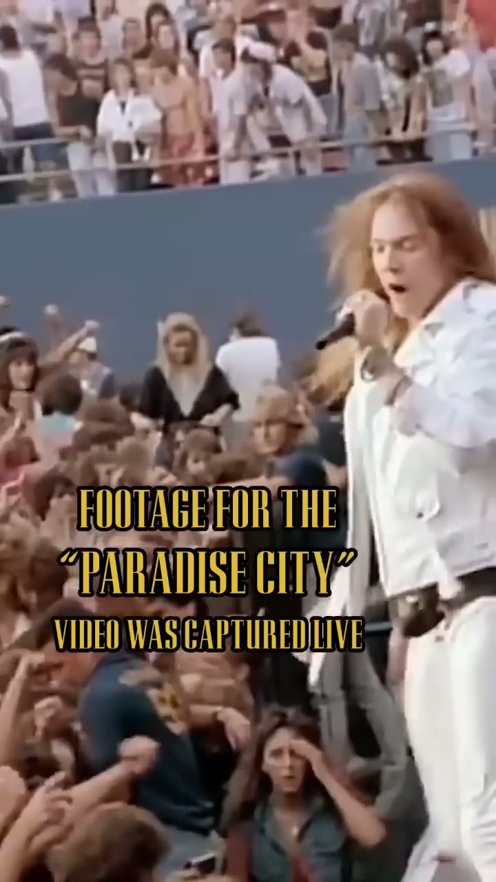 “Paradise City” was shot on Aug 16, 1988 at the Giants Stadium opening for Aerosmith. #Shorts