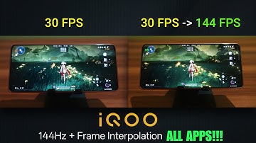 iQOO Neo 10 and iQOO 13 - Enable 144 FPS Frame interpolation for ALL APPS! Force 144 Hz!!