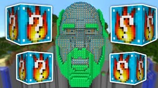 Minecraft FIRE LUCKY BLOCKS!  'POWER 7 BOW!!' with The Pack (Lucky Block Mod)