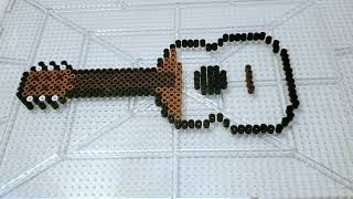 Perler Bead Acoustic Guitar