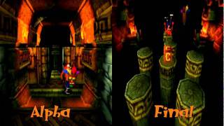 Crash Bandicoot 1 Alpha VS Retail - Temple Ruins screenshot 5