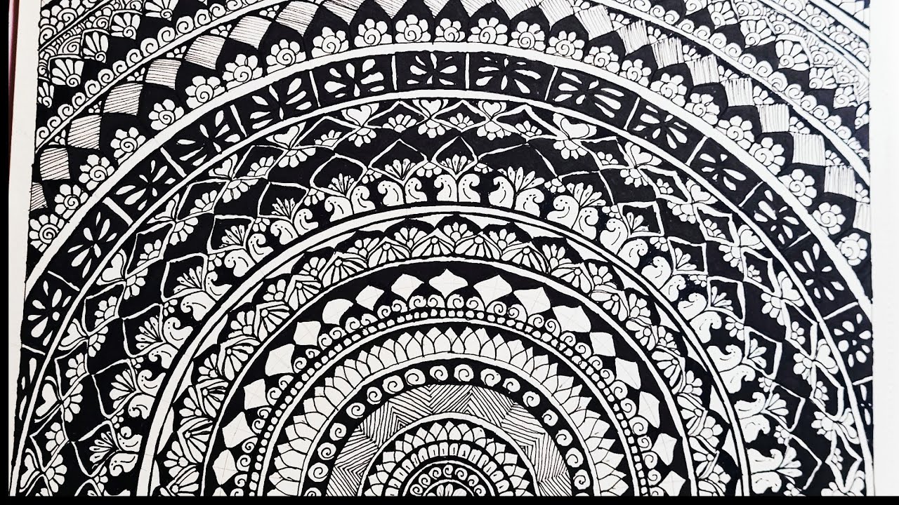 Mandala pen drawing Clearance