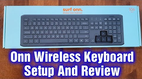 Onn Wireless Keyboard From Walmart Setup And Review