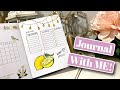 DIY LEMON Breakfast Lunch Dinner Tracker Bullet Journal - How to Make Cute Journal Page Easily