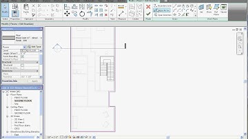 Revit, Project Basics - Linear Stairs Part 3, Modify 2nd Floor – Cut Out for Our Stairs & Railings