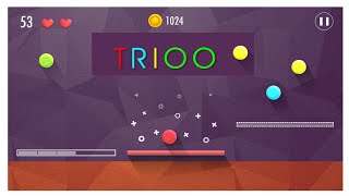 TRIOO Review | Bouncing Balls Reflex Test - iOS Gameplay (iPhone / iPad) screenshot 1