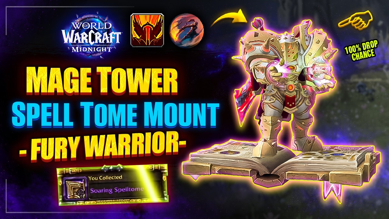 FURY WARRIOR MAGE TOWER in 2 Minutes | GUIDE - WoW MIDNIGHT