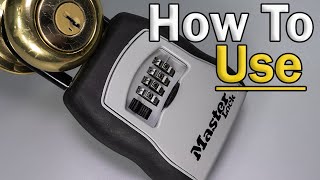 How To Use A Master Lock Key Box