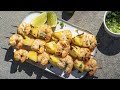 How to Make Coconut Milk-Marinated Shrimp & Pineapple Skewers | Chef Ronnie Woo