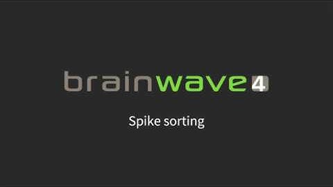 Spike sorting