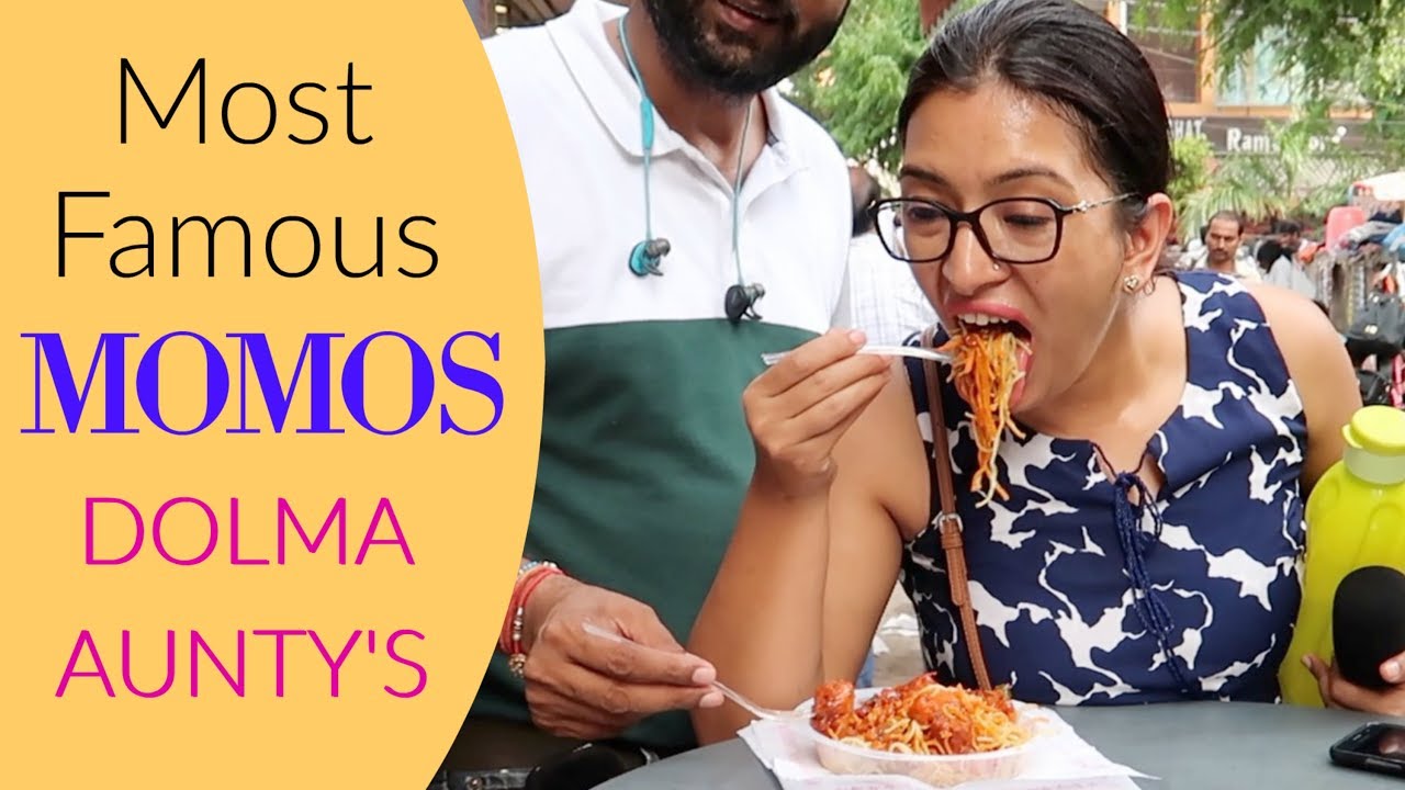 Delhi's MOST Famous MOMOS at Dolma Aunty, Lajpat Nagar | Street Food