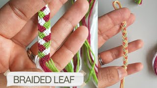 ブレスレット LABEL K BRAIDED FABRIC BRACELET (BR-TISSE_BEIGESUPERMOM) Braided Leaf Bracelet 🍃 EASY! - YouTube