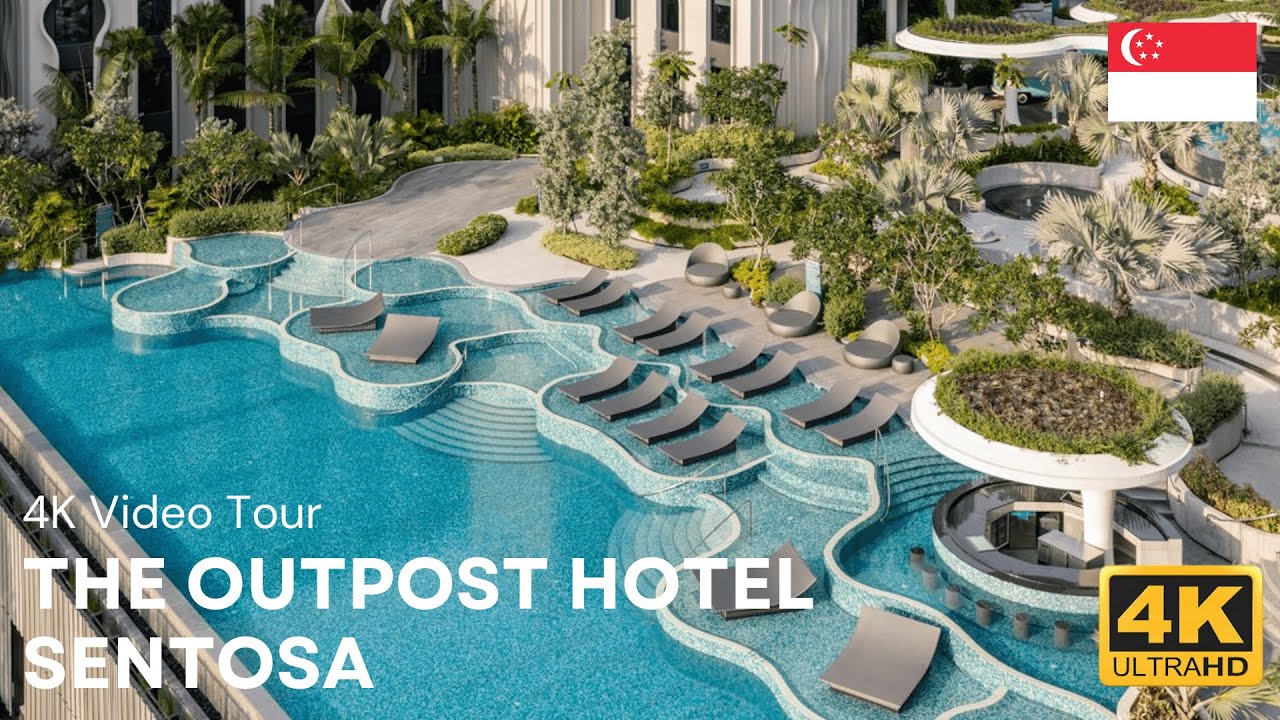 🇸🇬 This Hotel Has 5 Insane Pools You Have to See! | THE OUTPOST HOTEL SENTOSA | 4K UHD