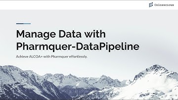 Use Data Pipeline in Pharmquer
