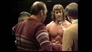 Kerry Von Erich confronts Gary Hart. WCCW 1985