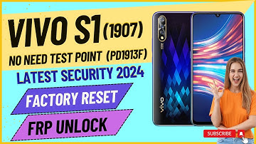 Vivo S1 (1907 | PD1913F ) Factory Reset & FRP Unlock Using EFT Pro