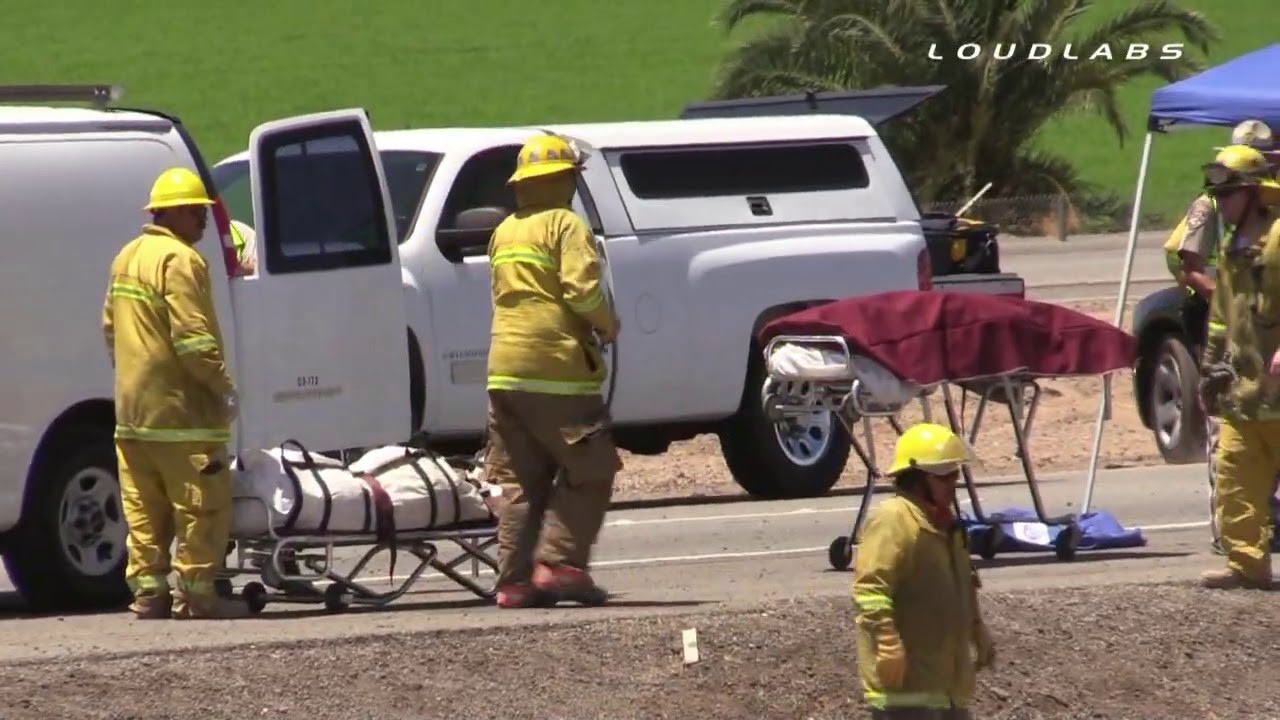!!!GRAPHIC!!! Fatal Bus Crash Part 4 Blythe, California 05212014
