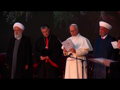 البابا في اللقاء المسكوني وبين الأديان في ساحة الشهداء في بيروت