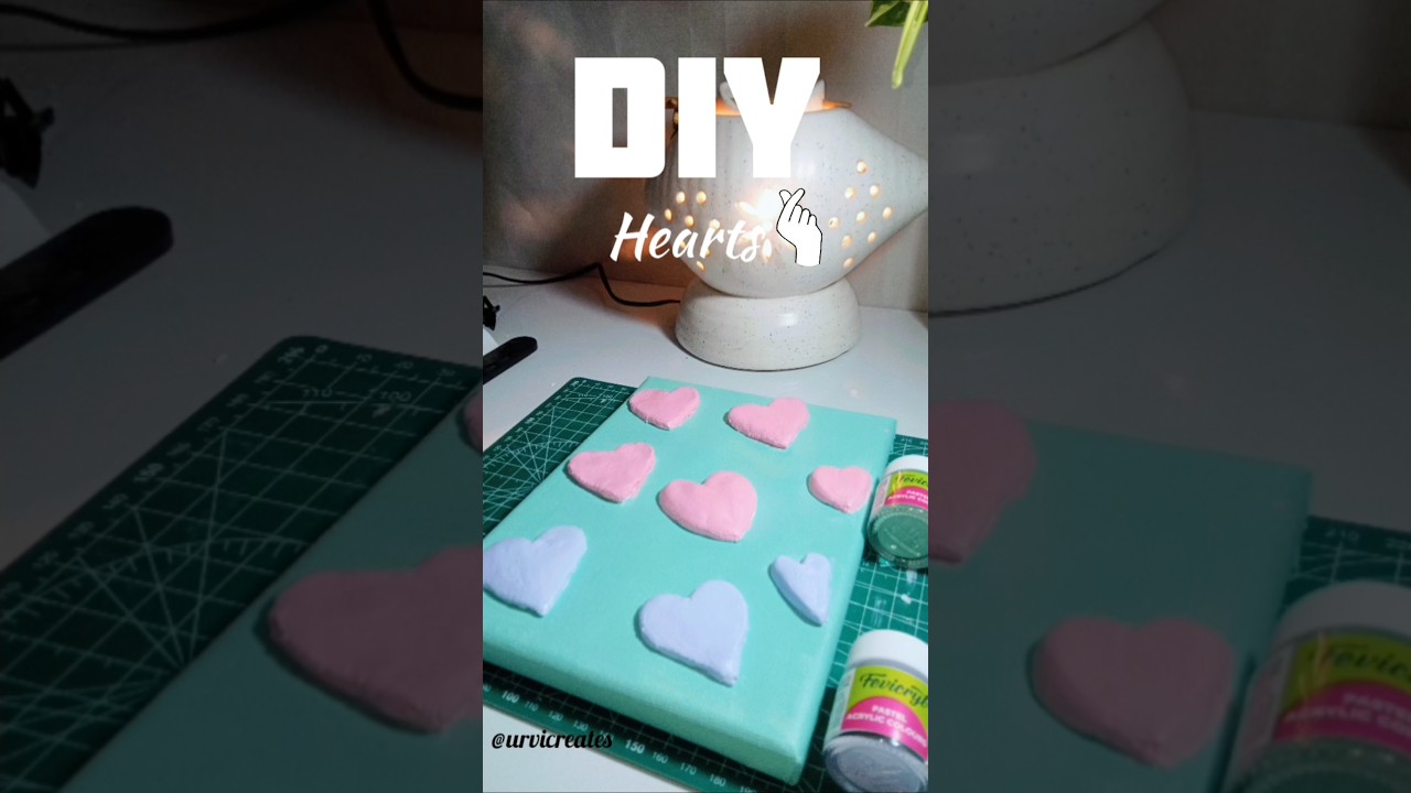 DIY Wall Putty Heart Art | Easy Home Decor Idea 