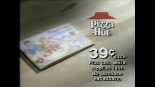 80's Ads: Pizza Hut Care Bears Sticker Books 1985