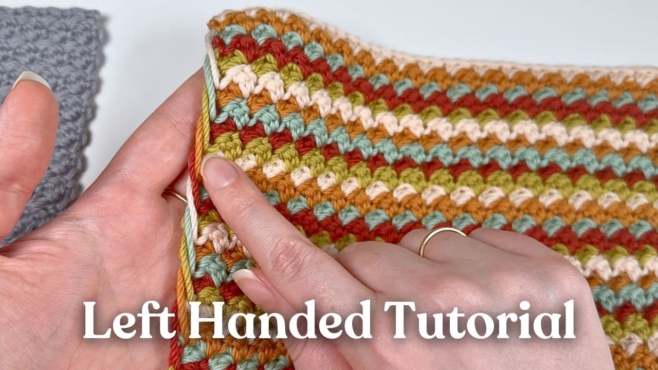 LEFT HANDED Colour Changes in Suzette Stitch Tutorial
