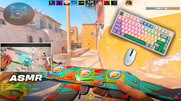 MECHANICAL KEYBOARD ASMR 🎧 SMOOTH CS2 GAMEPLAY ON DUST 2 😴