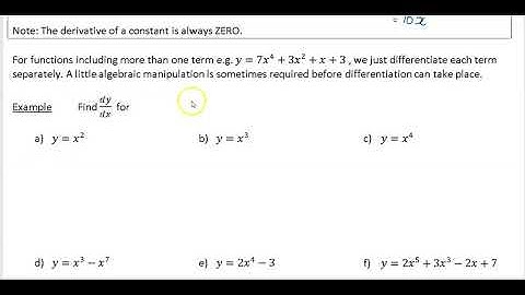 Differentiation Video 1