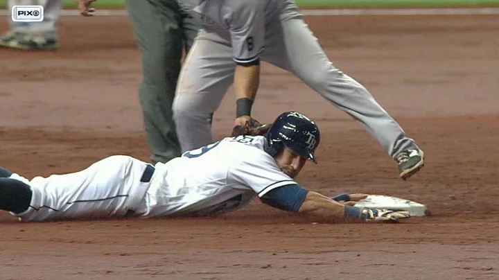 NYY@TB: Sanchez gets Kiermaier after call overturned