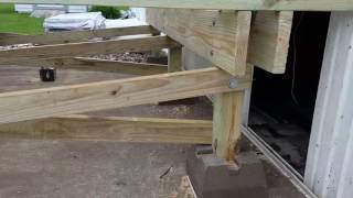 Mobile Home Park trailer deck building