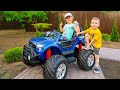 الاطفال والمغامرات | آرثر وميليسا يلعبان بألعاب السيارات