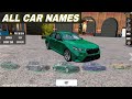 All Car Names in Car Parking Multiplayer New Update V-4.9.3