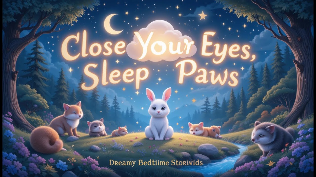 Close Your Eyes, Sleep Paws: Magical Bedtime Stories for Kids - YouTube