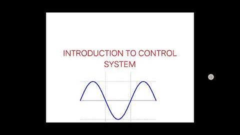 Introduction to Control System and its classification in Tamil