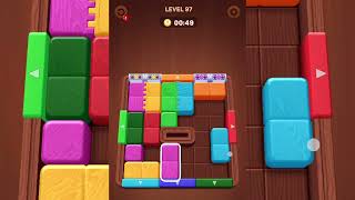 Wood away block puzzle level 97 walkthrough solution