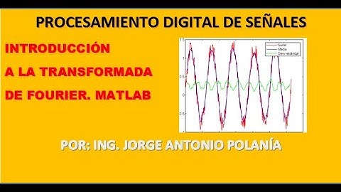 La Transformada de Fourier con Matlab.