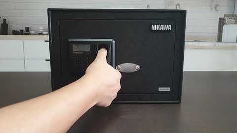 Nikawa Fingerprint Security Safe   Unlock Using Pin Register Fingerprint Unlock