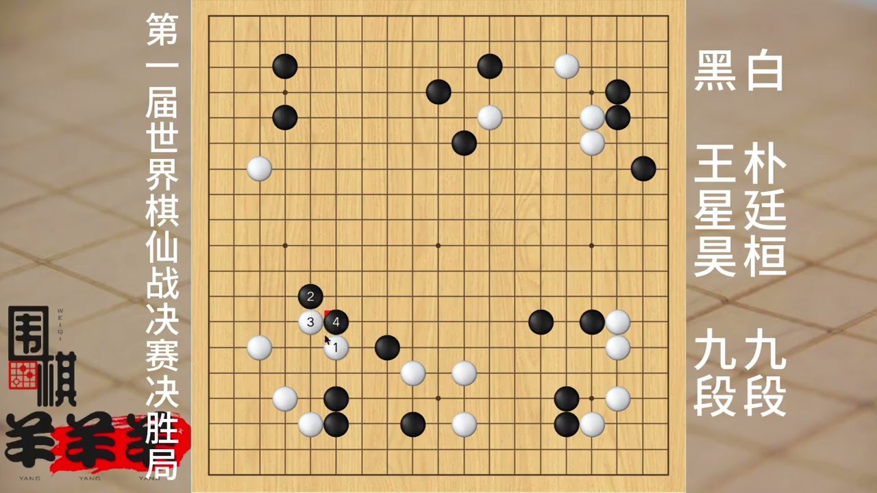 第一屆世界棋仙戰決勝局，樸廷桓今天下得失常，王星昊夢幻開局啊 #圍棋征吃講解 #組隊 #社交游戲  #圍棋必殺十大絕招 #古代圍棋座子規則