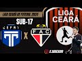 Liga cear de futebol 2024 tirol x ferrovirio  sub 17