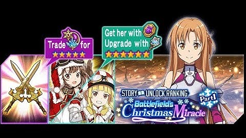 Sword Art Online Memory Defrag - Battlefields Christmas Miracle Part 1 event full story