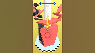 Stack Ball Gameplay Walkthrough Level 75 #Shorts