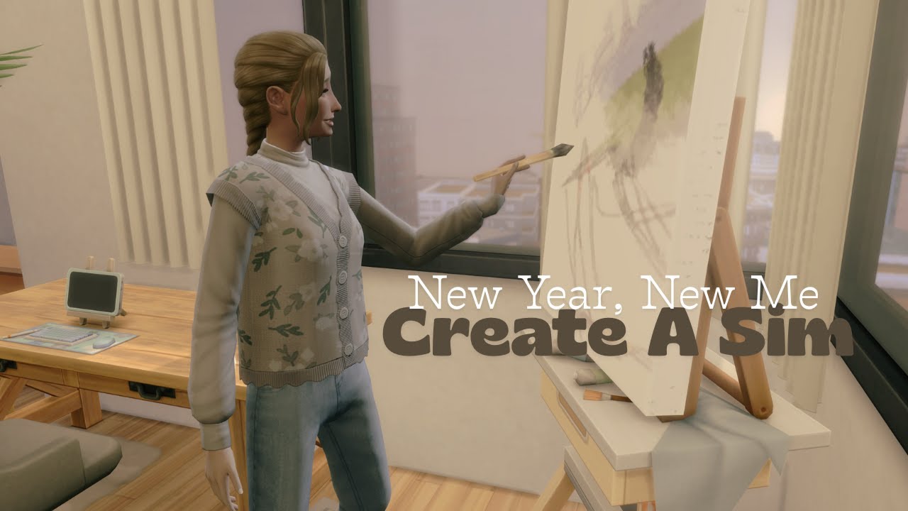 🕯️ Creating Aria Lutz | A New Year Reset Sim | Sims 4 CAS + Story | No CC