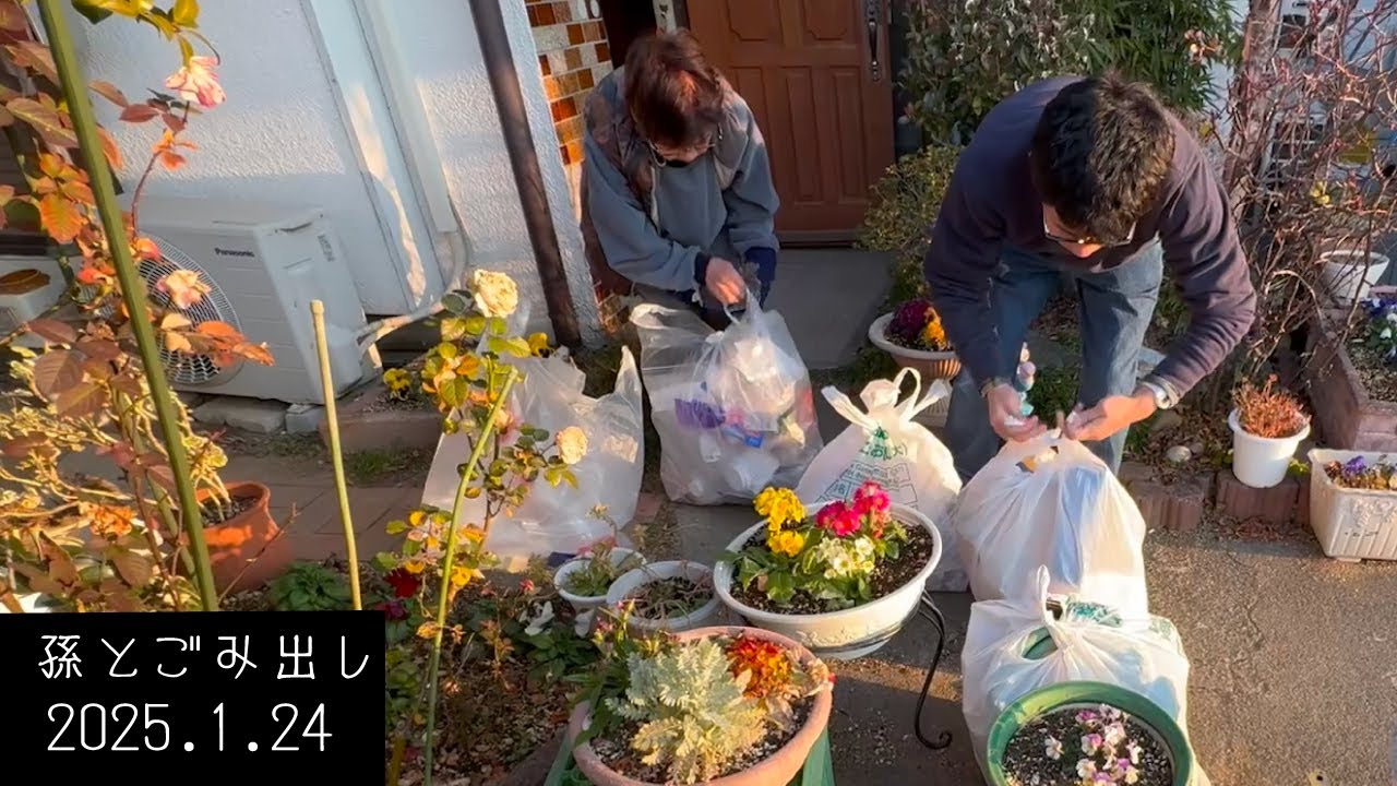 94歳おばあちゃん　孫とごみ出し