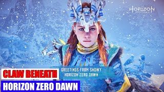 Horizon Zero Dawn Gameplay Claw Beneath and Aloy with Banuk Ice Hunter Master Costume Pc Gameplay