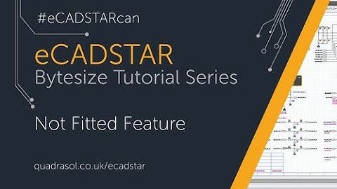 eCADSTAR Bytesize Tutorial -   Not Fitted Function